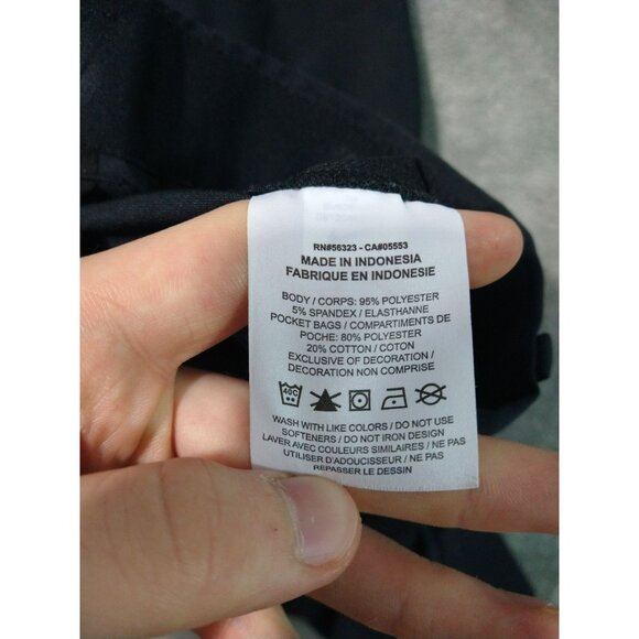 Nike Golf Shorts Mens 34 Black Chino Tour Dri Fit Standard Flat Front Mid Rise - Picture 8 of 10